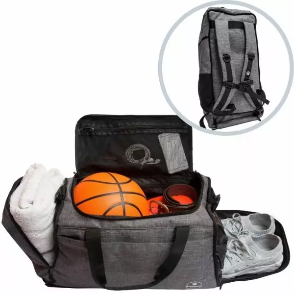 Bearformance Ultimate Sportbag Sporttasche mit Schuhfach Nassfach Rucksackfunktion