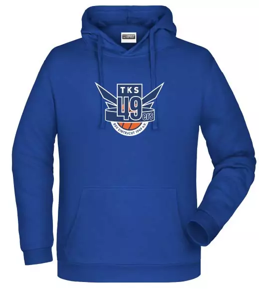 Fan Hoddie in blau TKS Logo gro&szlig;