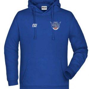 Fan Hoddie in blau TKS Logo klein