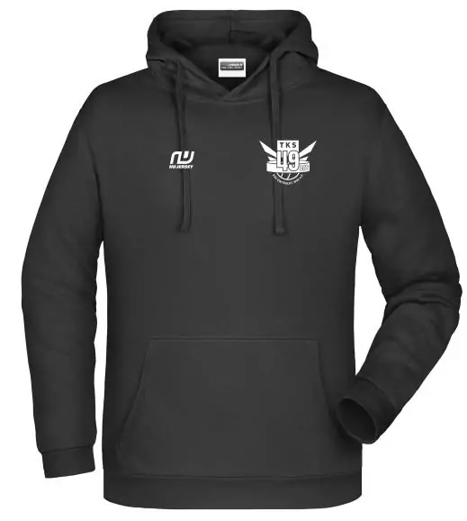 Fan Hoddie in schwarz TKS Logo klein