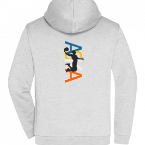 Zip-Hoodie Aska Back + Front print